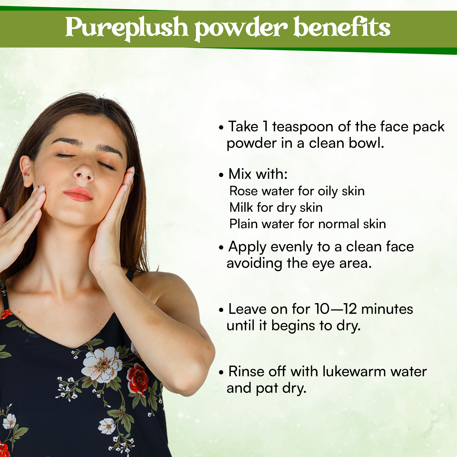 Pureplush Herbal Facewash powder - Alternate View